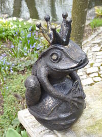 Froschk&ouml;nig,bronzef.,h. 30cm